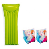 Комплект Intex 22993 матрац+нарукавники 59703 (green)/56640